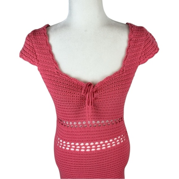 American Eagle Pink Knit Mini Dress Size M NWT - Picture 2 of 8